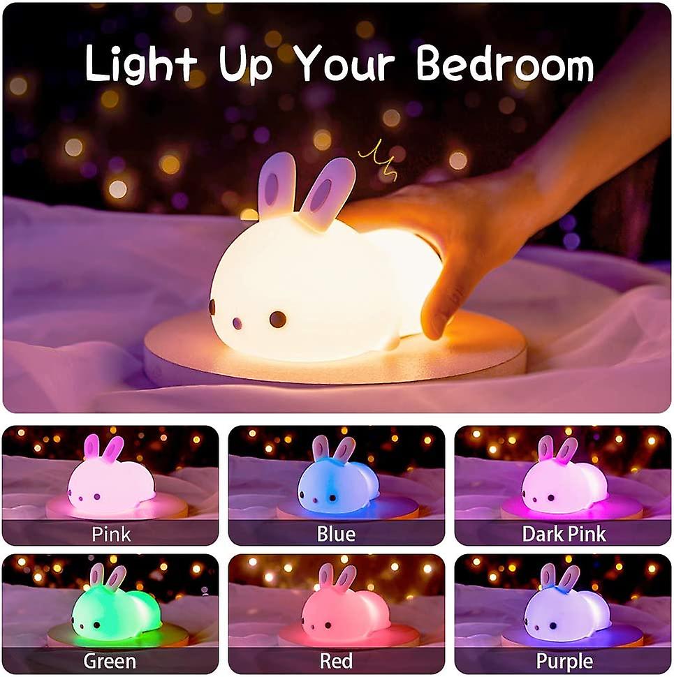 Liangnv Cute Night Light For Kids Room， Timer Remote Kids Night Lights For Bedroom，battery Led Baby Animal Toddler Nursery Cool Lamps Light，anime Stuf