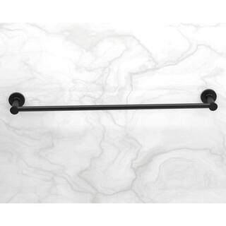 Glacier Bay Lucien 24 in. Towel Bar in Matte Black BTH-024-108