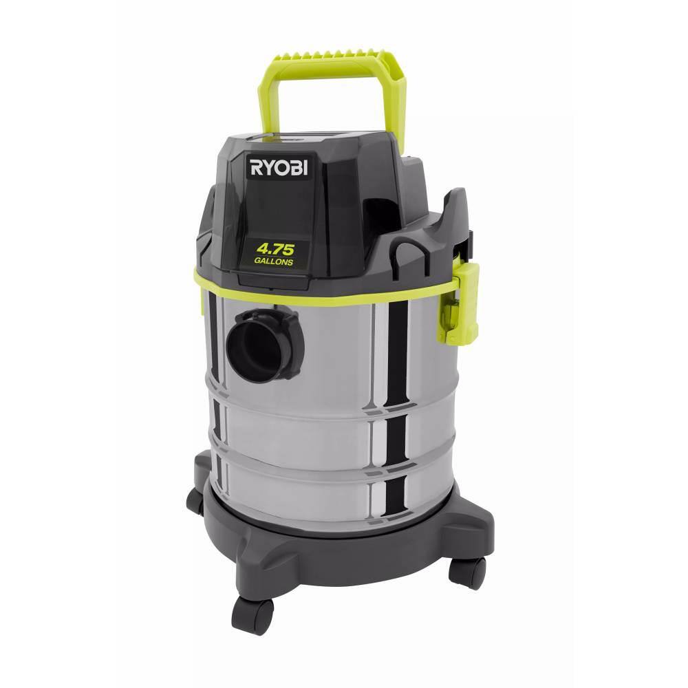 RYOBI ONE+ 18V Cordless 4.75 Gal. WetDry Vacuum Kit with 4.0 Ah Battery and Charger PWV201KN