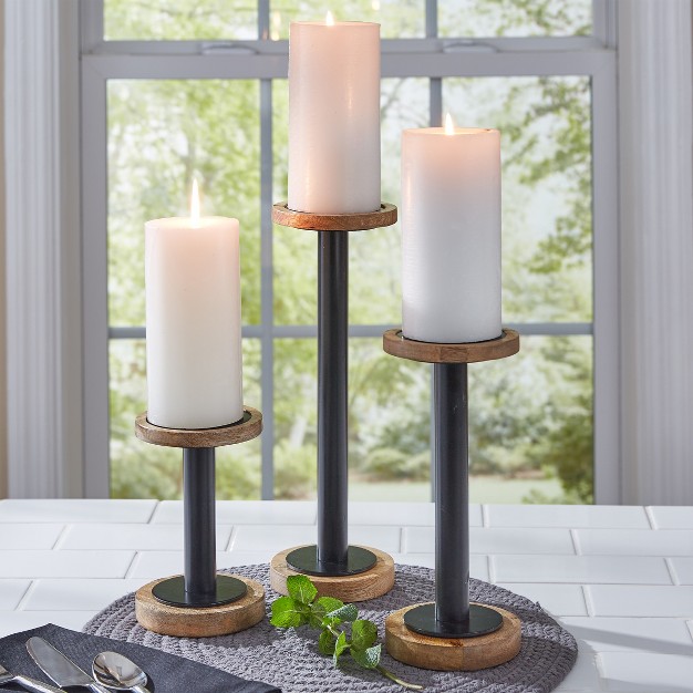 Split P Short Urban Farmhouse Candle Holder