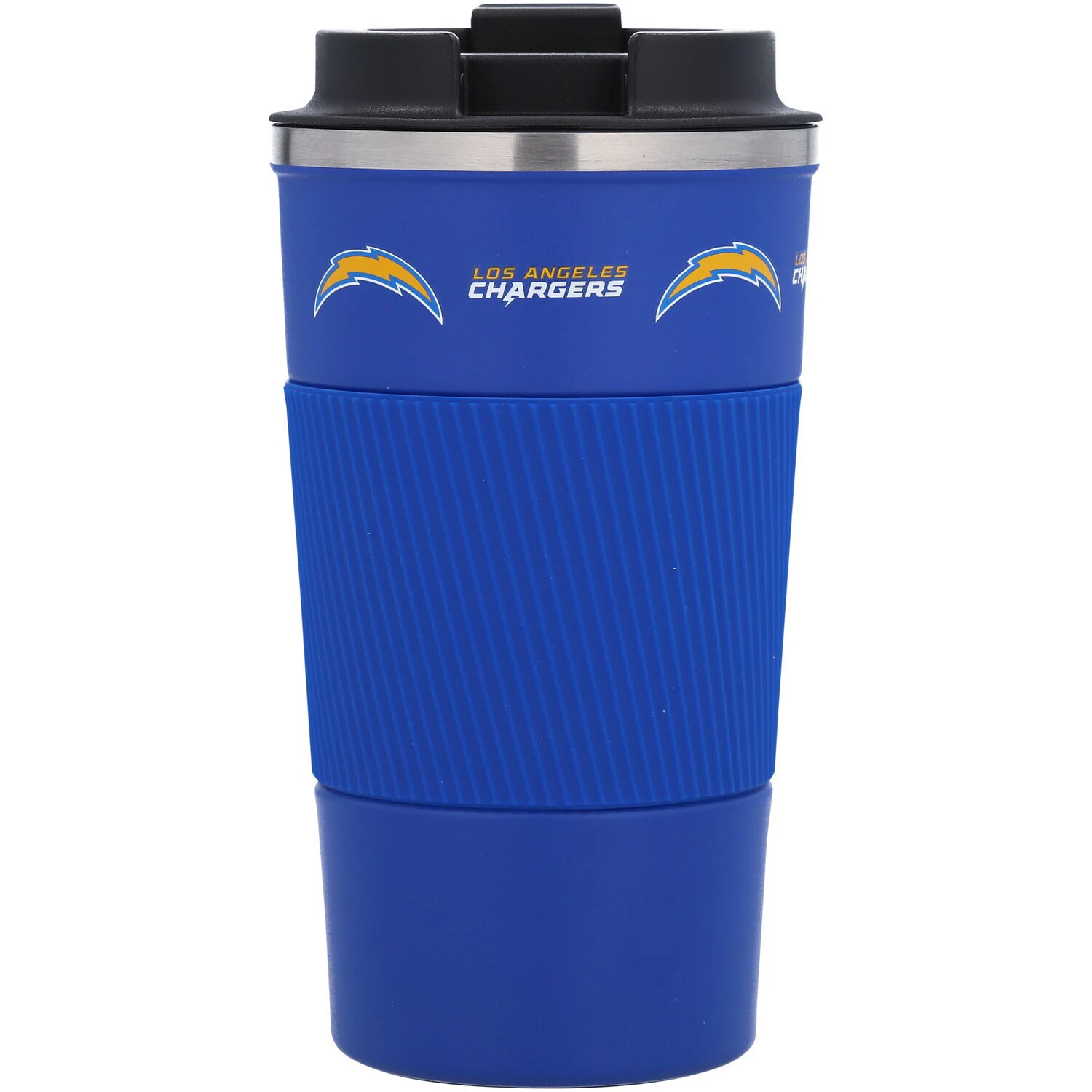 Los Angeles Chargers 18oz Coffee Tumbler with Silicone Grip