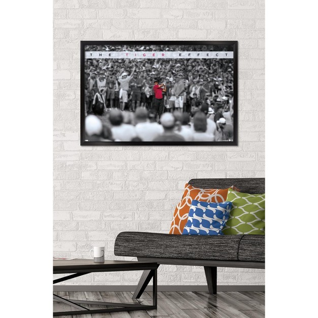 Trends International Tiger Woods The Tiger Effect Framed Wall Poster Prints