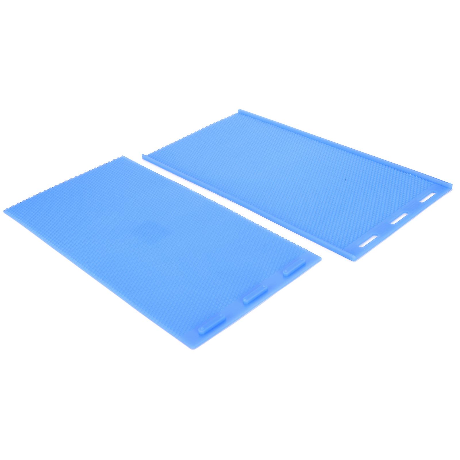 2pc Rubber Beeswax Sheet Mold Flexible Diy Beeswax Press Tool For Beekeeper Suppliesdark Blue