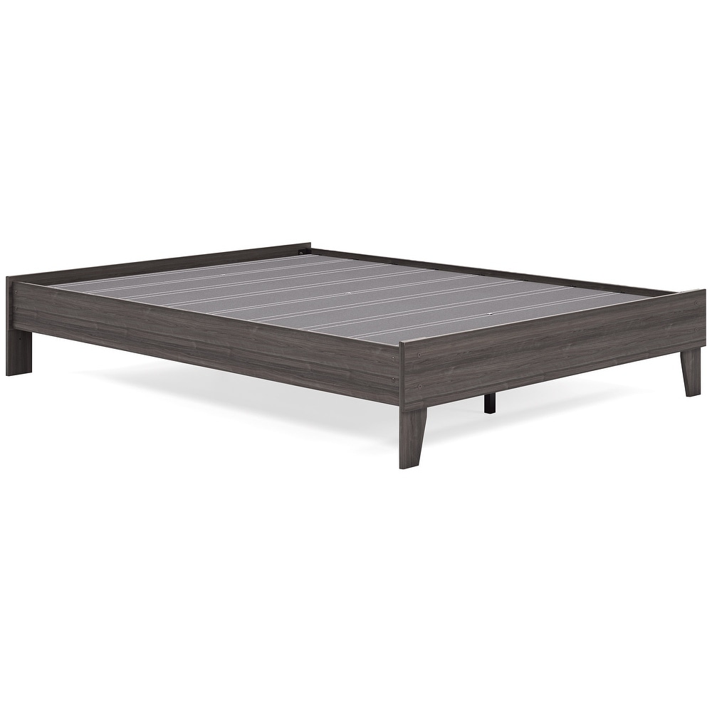 Signature Design by Ashley Brymont Dark Gray Platform Bed