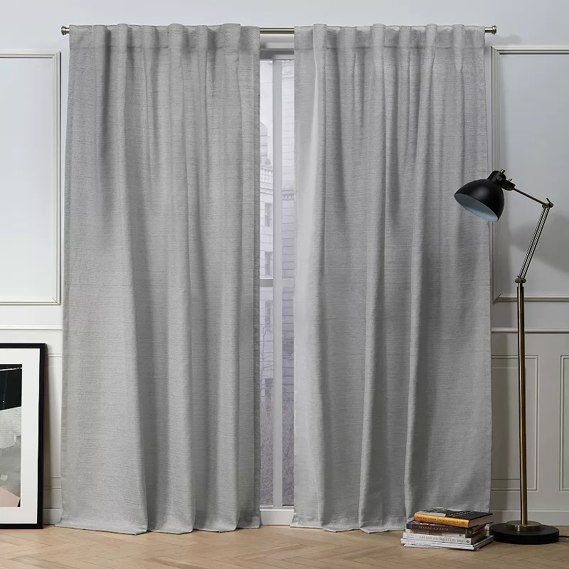 Nicole Miller NY 2-pack New York Mellow Slub Textured Window Curtains