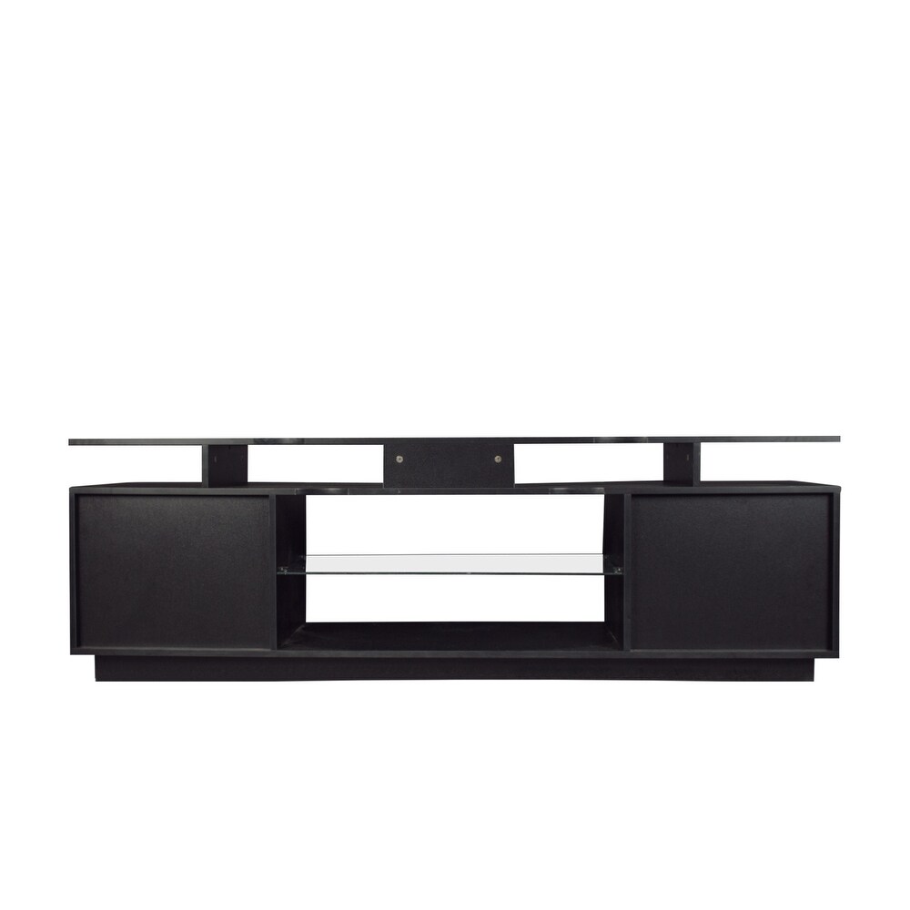 Black LED TV Console for 80\