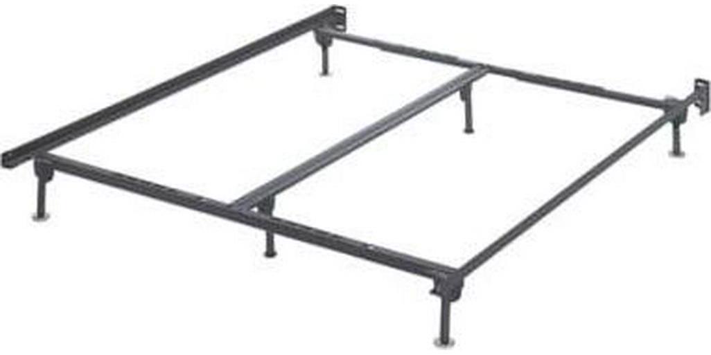 Signature Design by Ashley Adjustable Metal Bolt on Bed Base Frame with Protective Floor Glides King