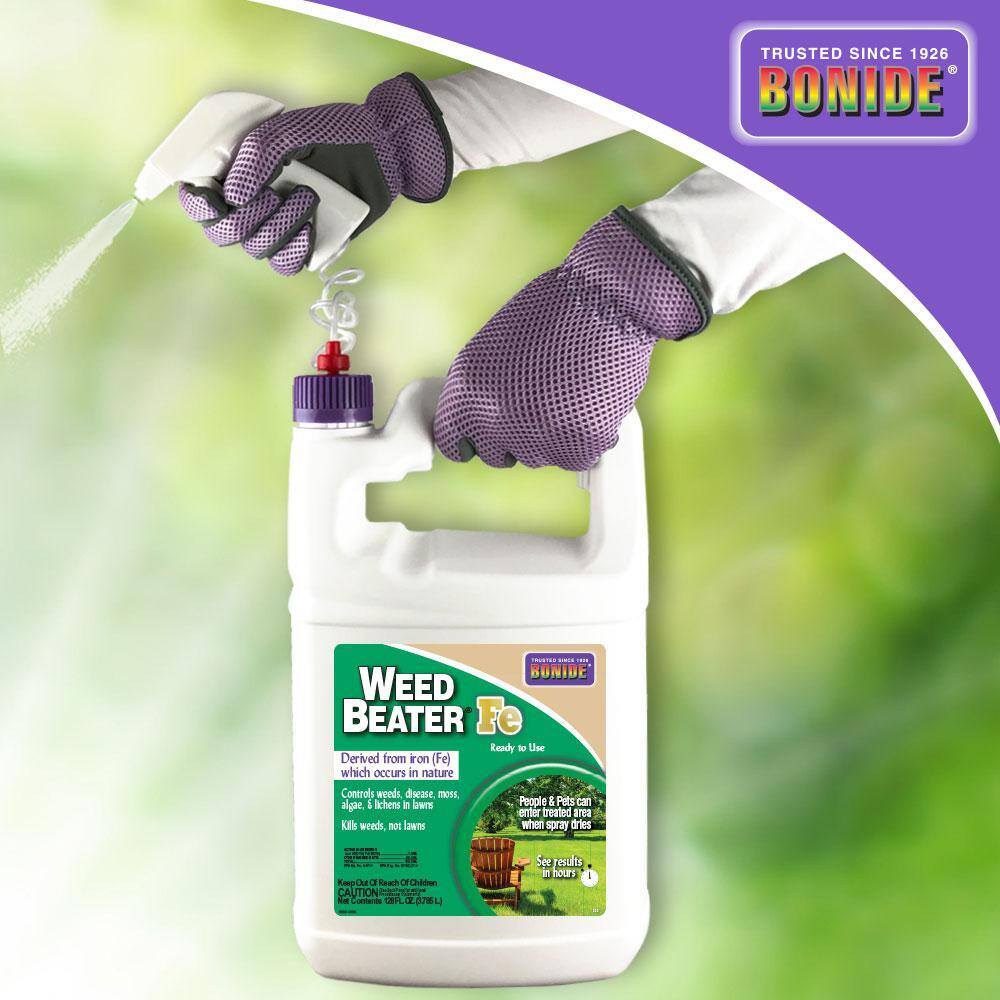 Bonide Weed Beater Fe 1 Gallon Ready-To-Use Weed Disease Moss Algae and Lichen Control in Lawns 322