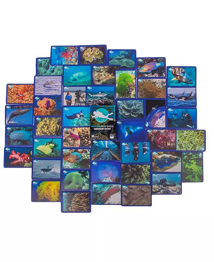 Accoutrements Virtual Reef Diver Tabletop Edition Educational Memory Card Game Half Monster Games 50 Piece