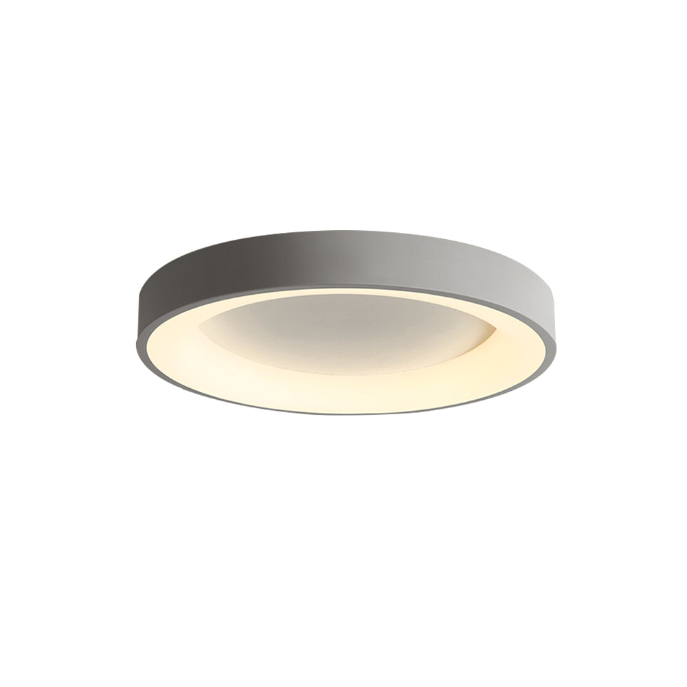 LED Grey Round Flush Mount Ceiling Light