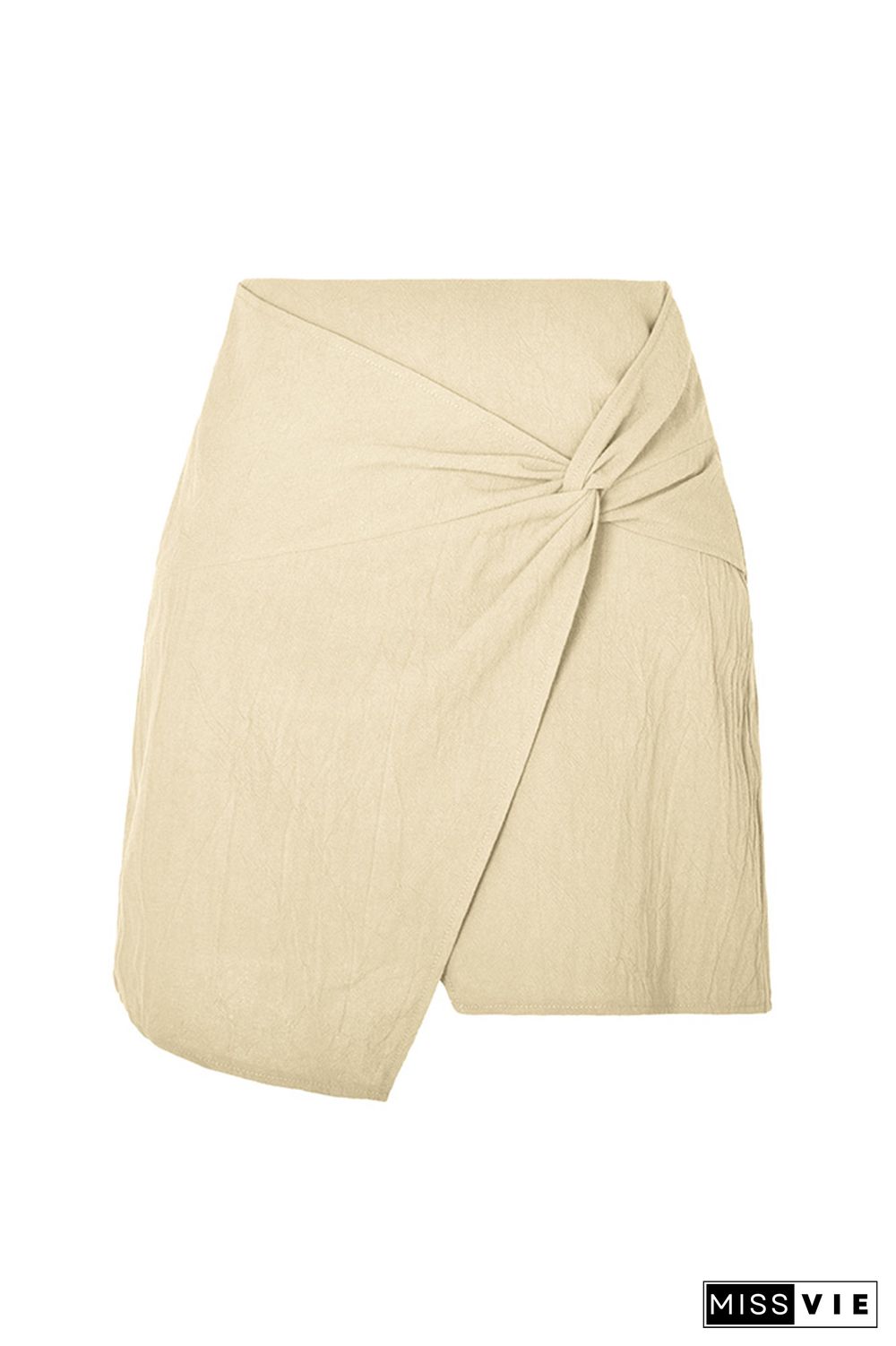 Twist Knot Linen SPlit Skirt