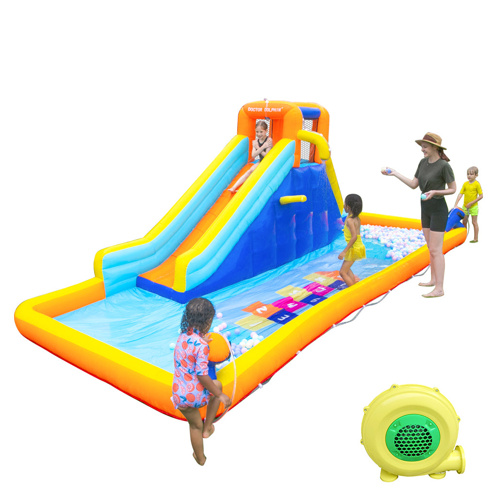 SUGIFT Kids Inflatable Water Park Bounce House with Blower