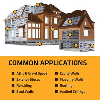 RMAX Pro Select R-Matte Plus-3 0.5 in. x 48 in. x 8 ft. R-3.2 ISO Rigid Foam Board Insulation 637902