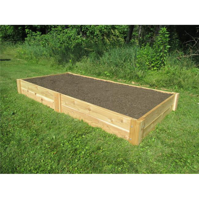 Smart Carts 4x8BedLG 4 x 8 Cedar Garden Raised Bed