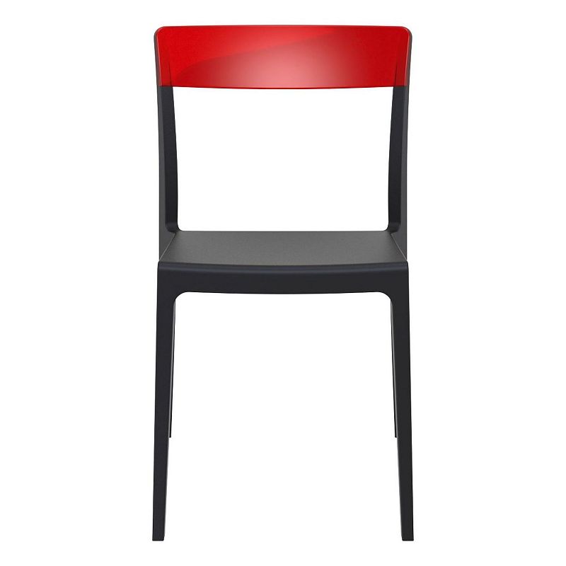 33 Black and Red Patio Dining Chair