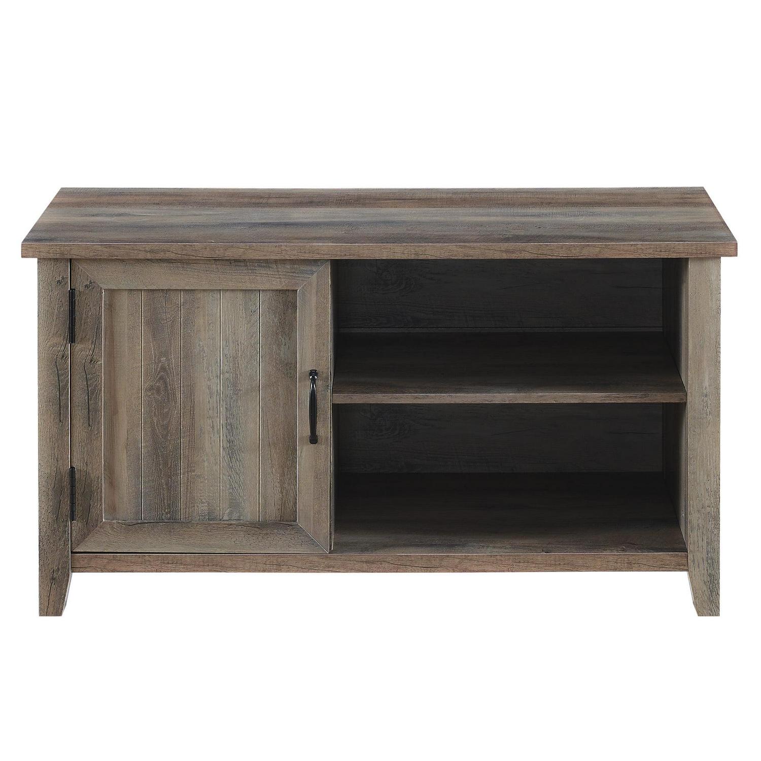 Manor Park Farmhouse 1 Door TV Stand for TVs up to 50  Grey Wash  Crowdfused