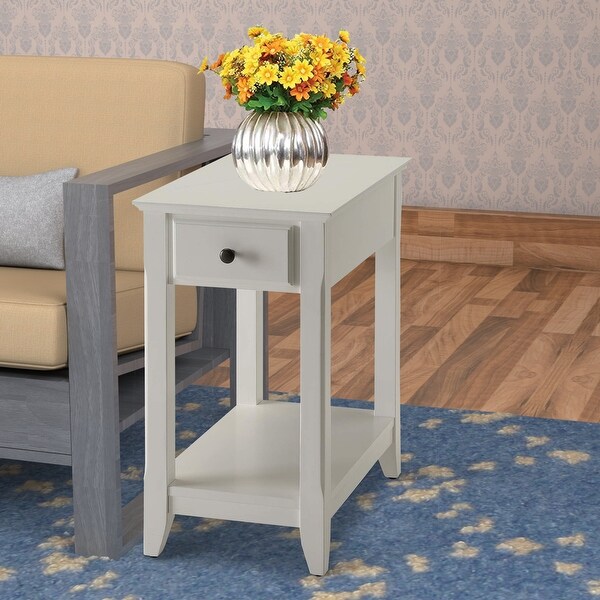 Affiable Side Table， White