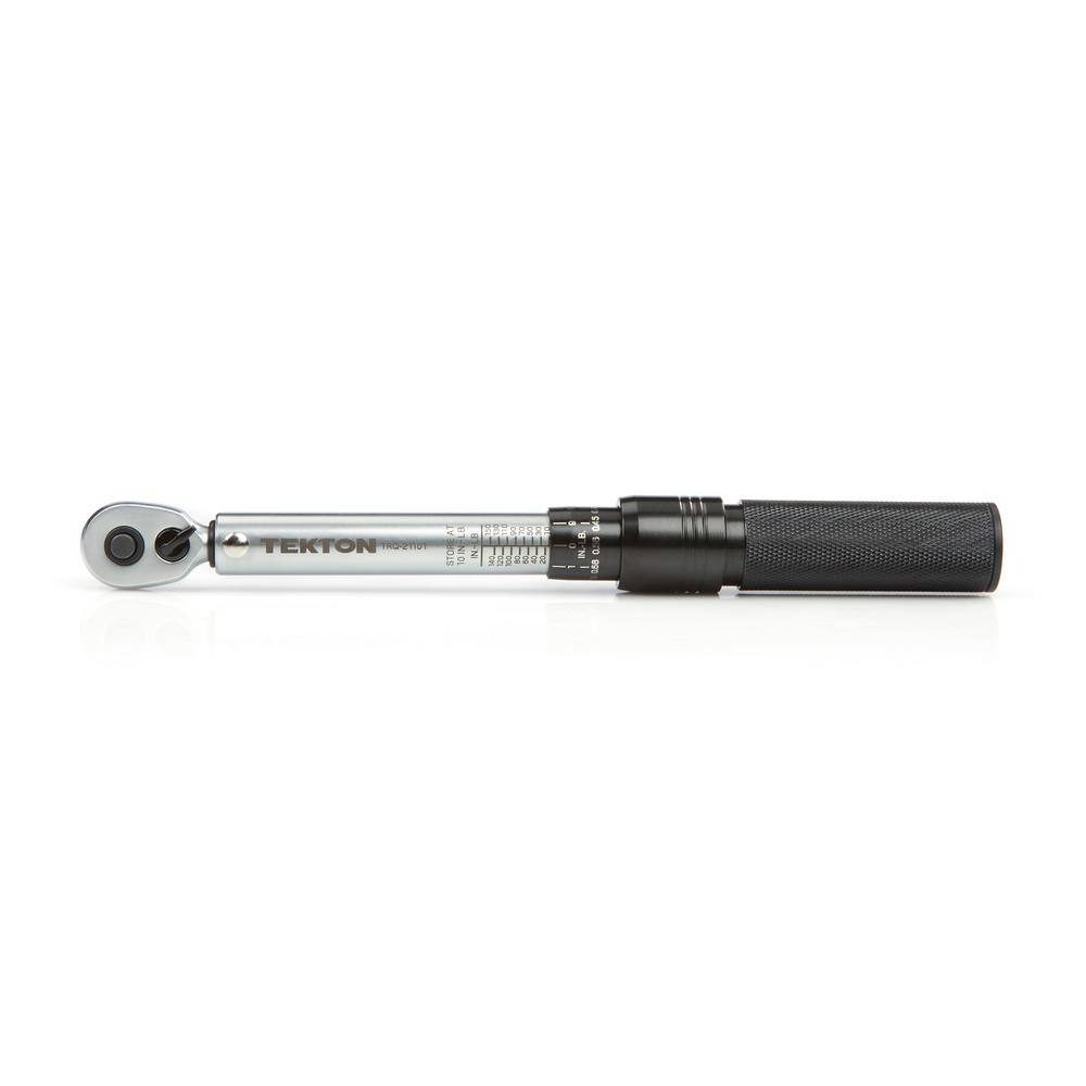 TEKTON 14 in. Drive Dual-Direction Click Torque Wrench (10-150 in.lb.) TRQ21101