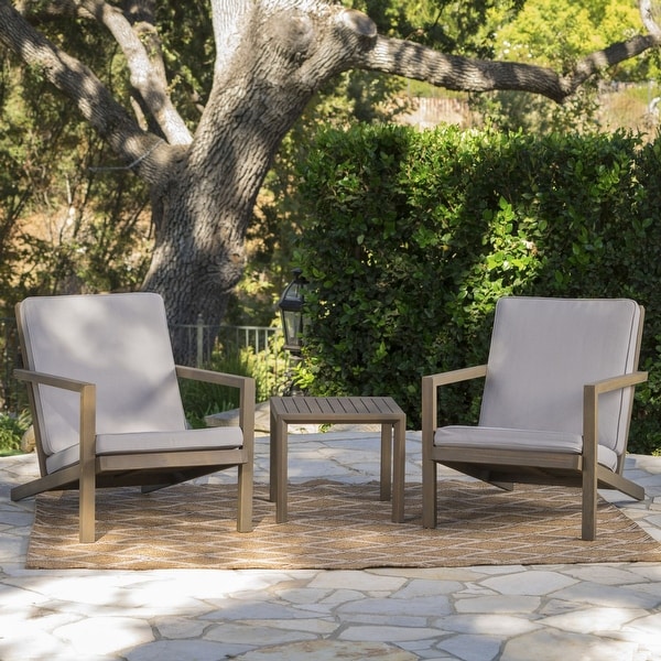 3 Piece Chat SetOutdoor Furniture with Cushions