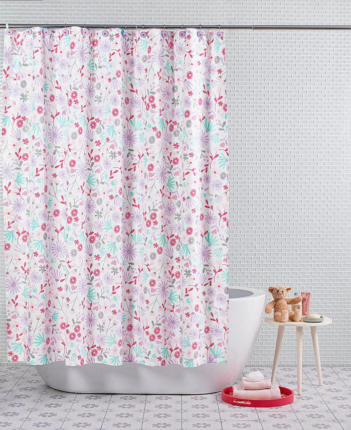 Charter Club Kids Wildflowers Shower Curtain  72 x 72  Created for Macys