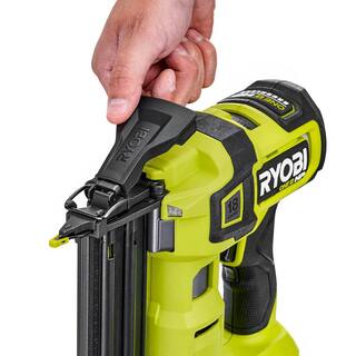 RYOBI ONE+ 18V Lithium-Ion 2.0 Ah 4.0 Ah and 6.0 Ah HIGH PERFORMANCE Batteries  Charger Kit w HP Brushless Brad Nailer PSK007-P322