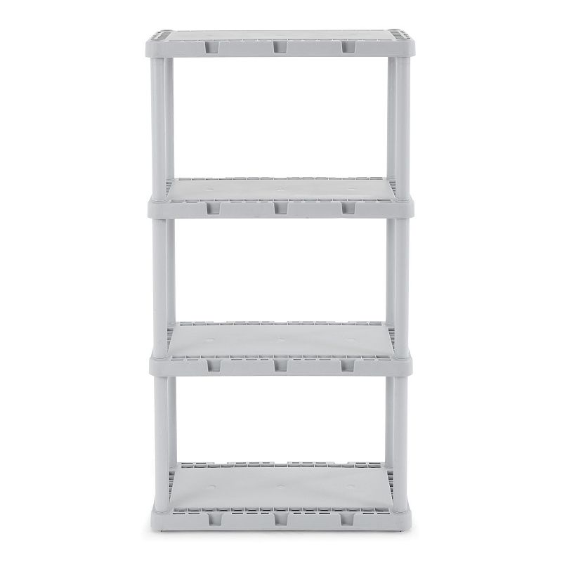 Gracious Living Knect-A-Shelf Fixed Height 4 Shelf Light Duty Storage System