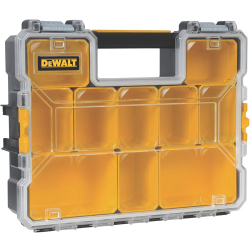 New DW DWST14825 Deep Pro Organizer w/Integrated Carry Handle， 10-Compartment