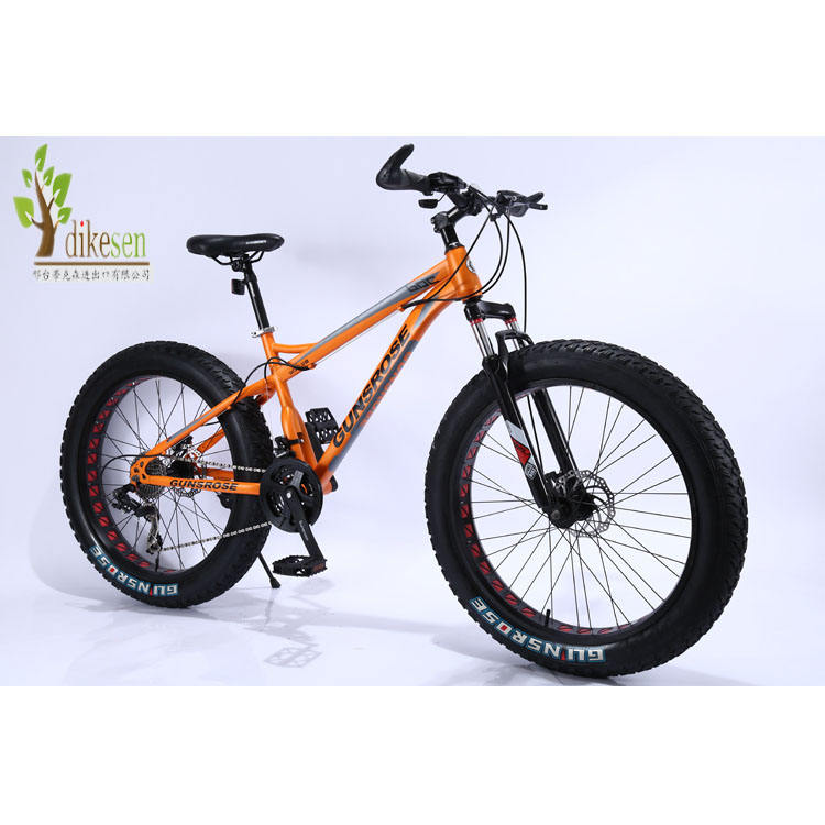 2023 26disc brake/OEM/factory/wholesale/ mountain bike  full suspension Dikesen snow bike  high carbon steel frame