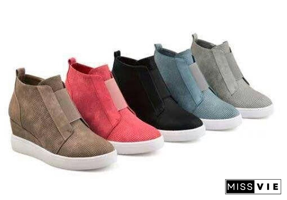 Chic Wedges Ankle Boots For Women Casual Platform Shoes Woman Plus Size Boots