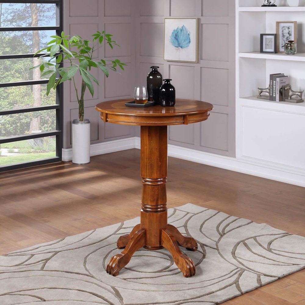 Florence 30 inch Round Wood Pub Table