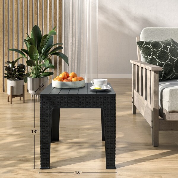 Trillia Resin Outdoor End Table