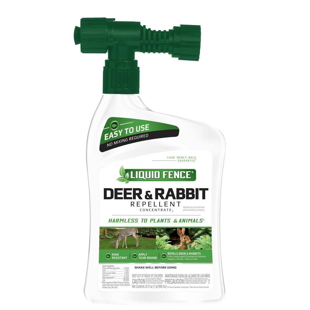 Liquid Fence 32 fl. oz. Ready-to-Spray Concentrate Deer and Rabbit Repellent HG-75044