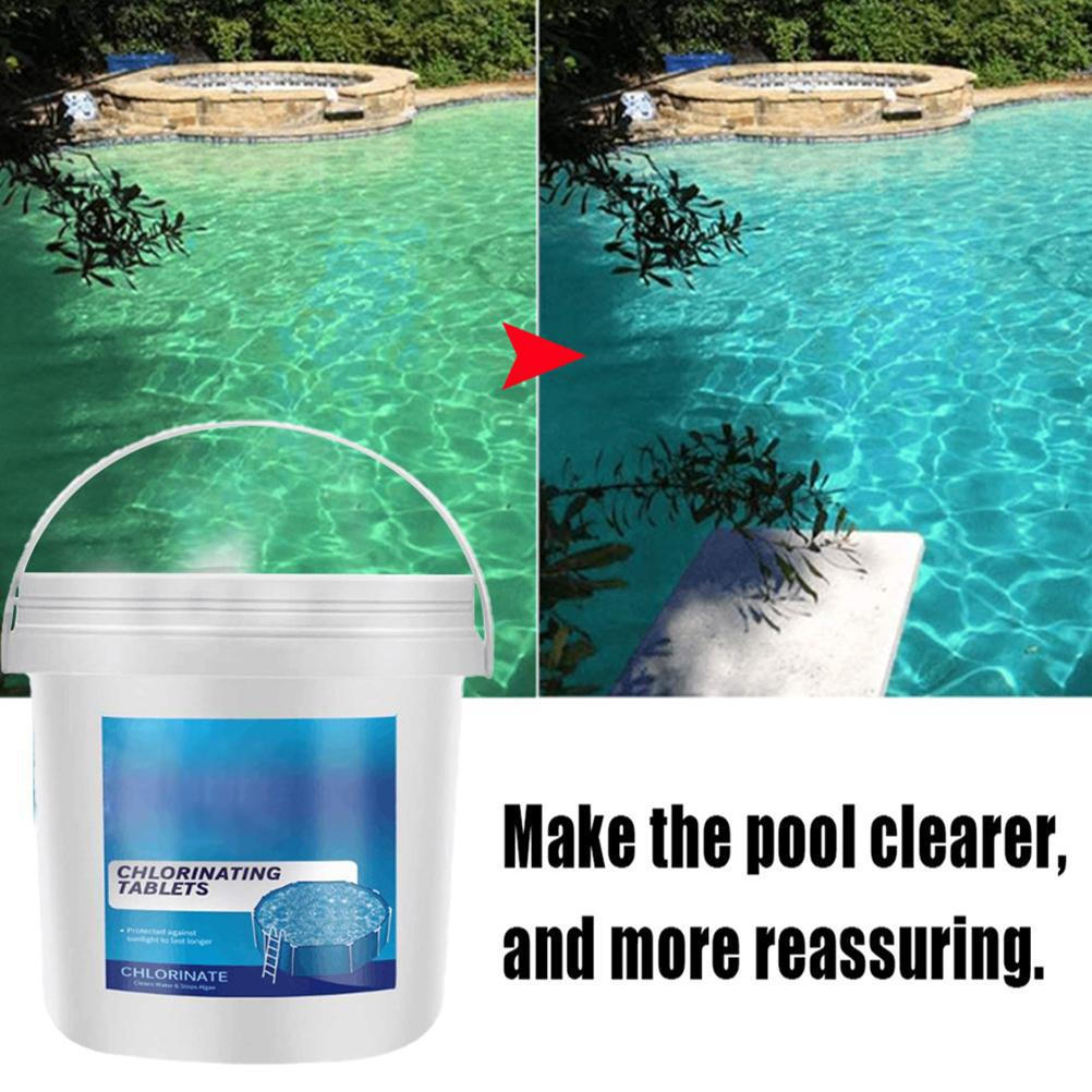 300Pcs Chlorine Tablets Multifunctional Cleaning Tablets for Swimming Pool Spa Hot Tub