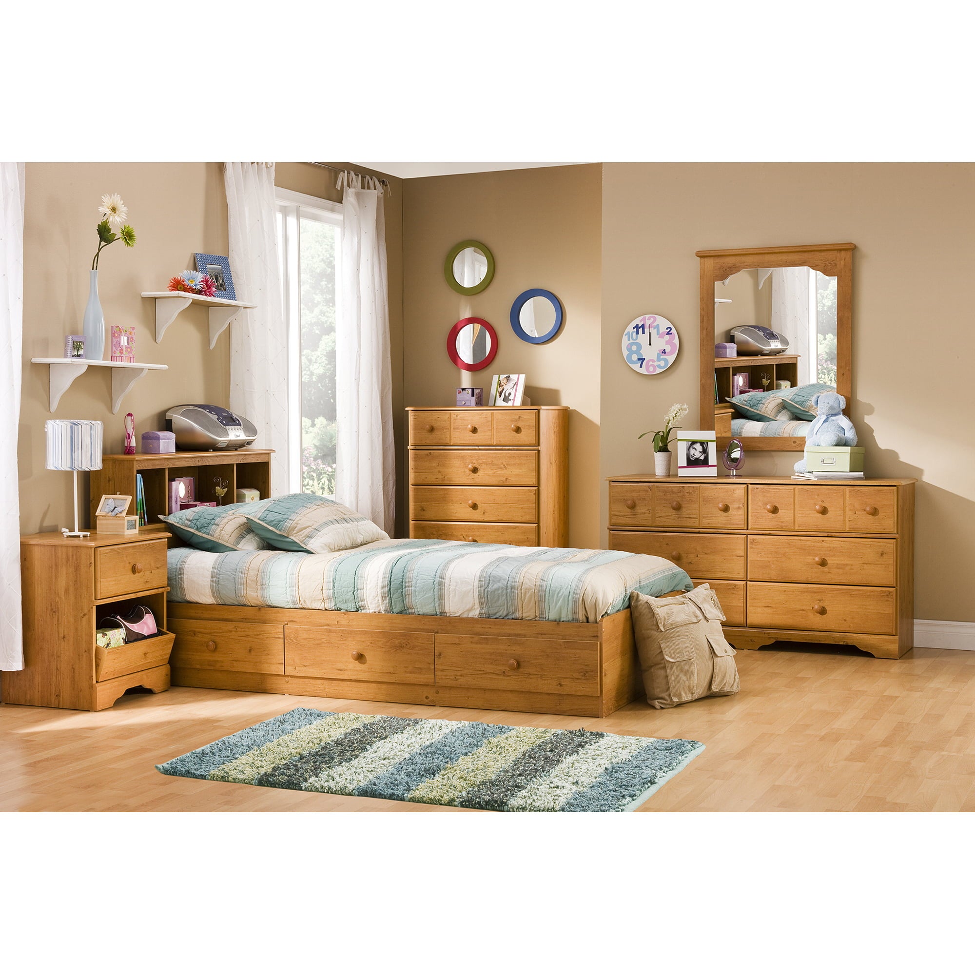 South Shore Little Treasures 3-Drawer Storage Bed, Twin, Country Pine