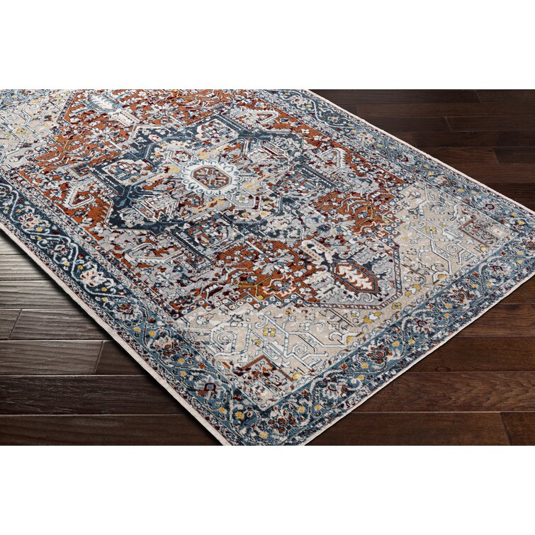 Gulnara Machine Washable Oriental Black/Taupe Area Rug