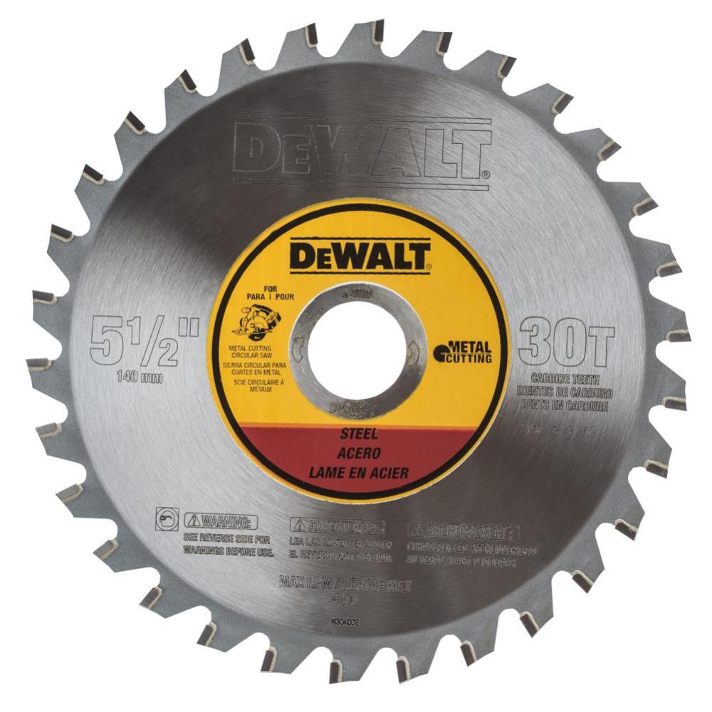 DW 5-1/2 in. 30 Tooth Metal Cutting Blade DWA7770 from DW