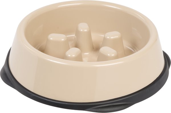 IRIS Non-Slip Rubber Slow Feeder with Raised Bumps Dog and Cat Bowl