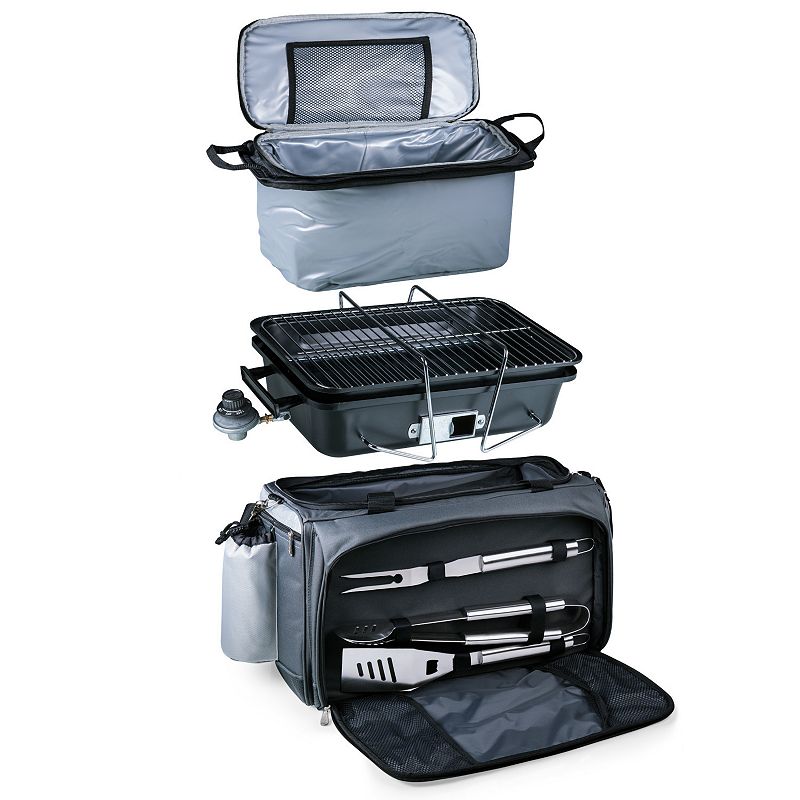 Oniva Vulcan Portable Propane Grill and Cooler Tote with Trolley