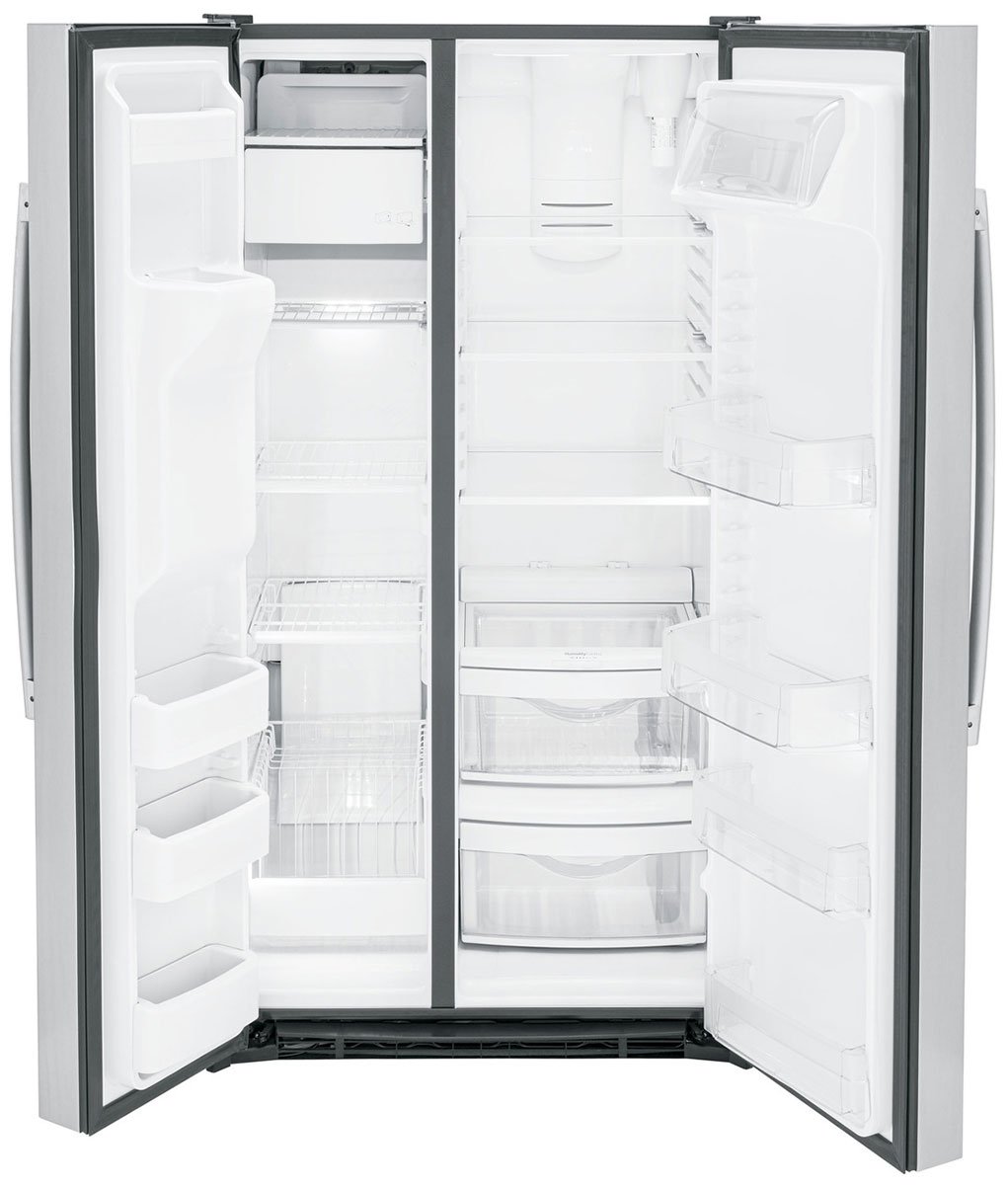 GE ENERGY STAR 25.3 Cu. Ft. Fingerprint Resistant Stainless Steel Side-By-Side Refrigerator