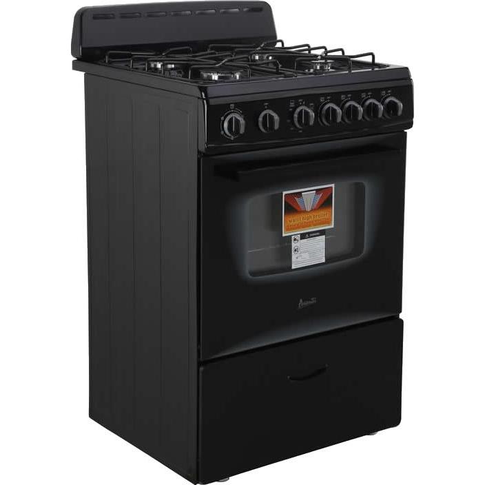 Avanti 24in Freestanding Gas Range GR2415CB