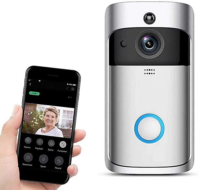 V5s Silver Wireless Video Doorbell