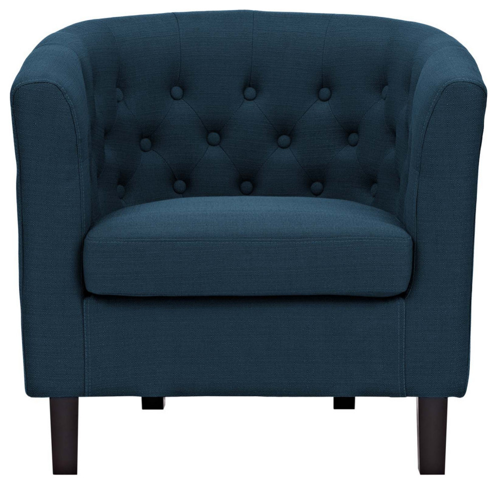 Zoey Azure Upholstered Fabric Armchair   Transitional   Armchairs And Accent Chairs   by V.S.D Furniture  Houzz