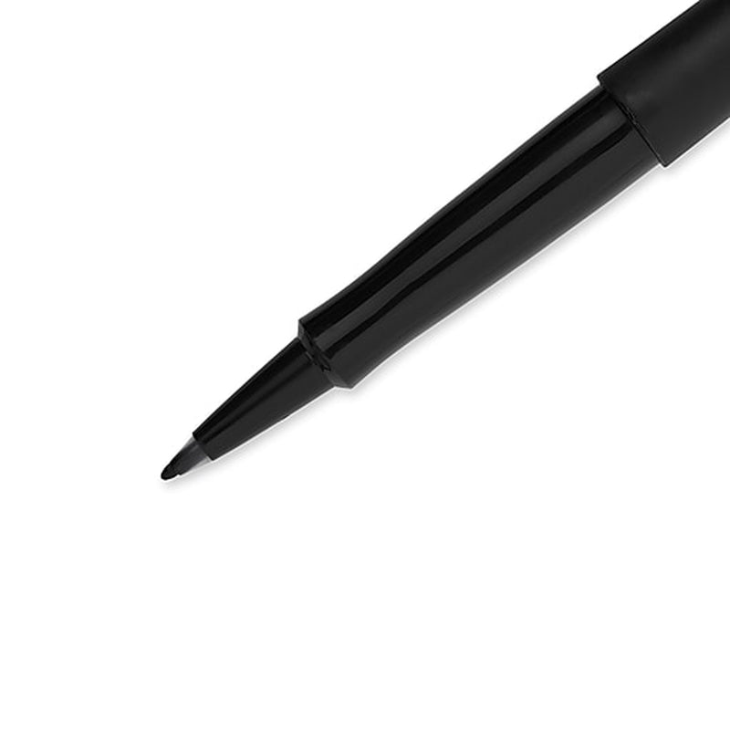 FELT TIP PEN BLK 4PK