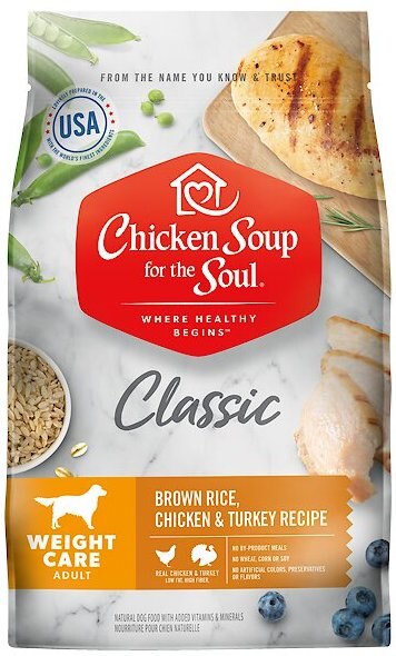 Chicken Soup for the Soul Adult Weight Care Brown Rice， Chicken and Turkey Recipe Dry Dog Food