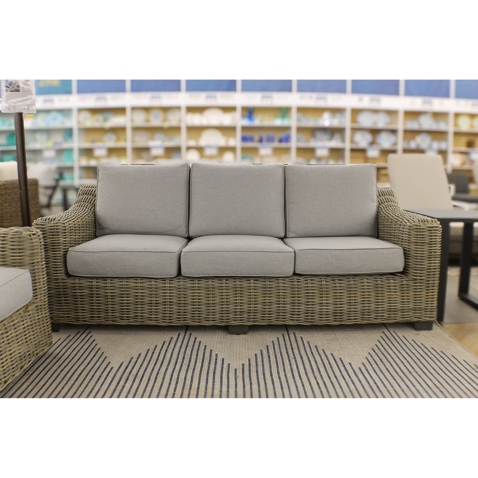 Carmel Natural 87 Outdoor Sofa with LUX Heavy Weave