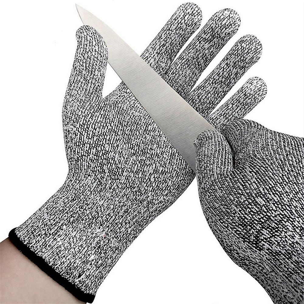 Anti-cut Gloves 5 Grade Safety Cut Proof Stab Resistant Stainless Steel Wire Metal Mesh Kitchen Butcher Cut-resistant Safety Gloves S (20cm)