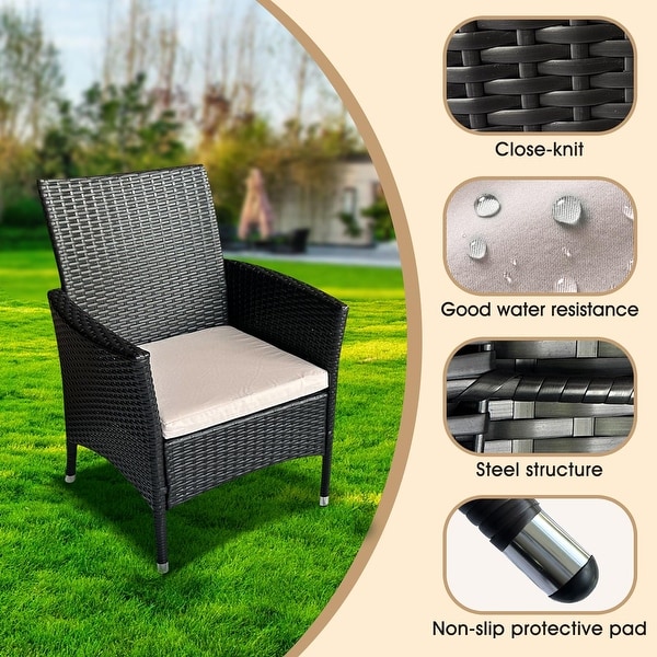 4 Piece Outdoor Patio Conversation Furniture