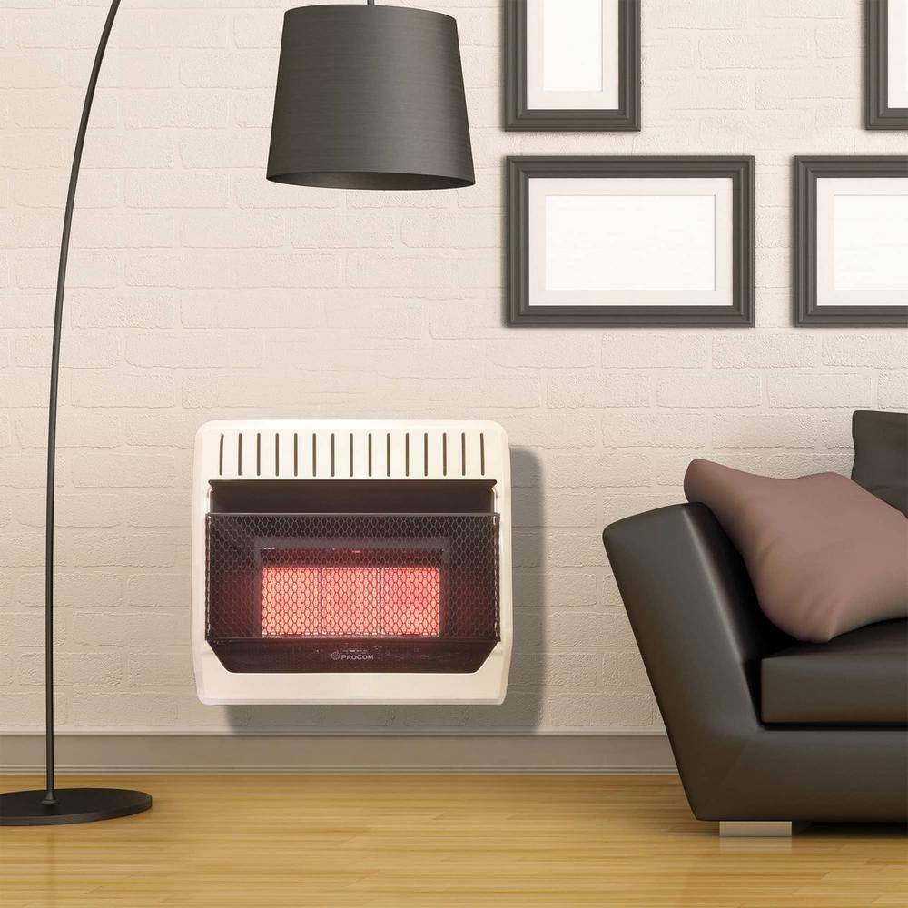 ProCom Heating 30000 BTU Vent Free Infrared Natural Gas Space Heater T-Stat Control MN3PTG