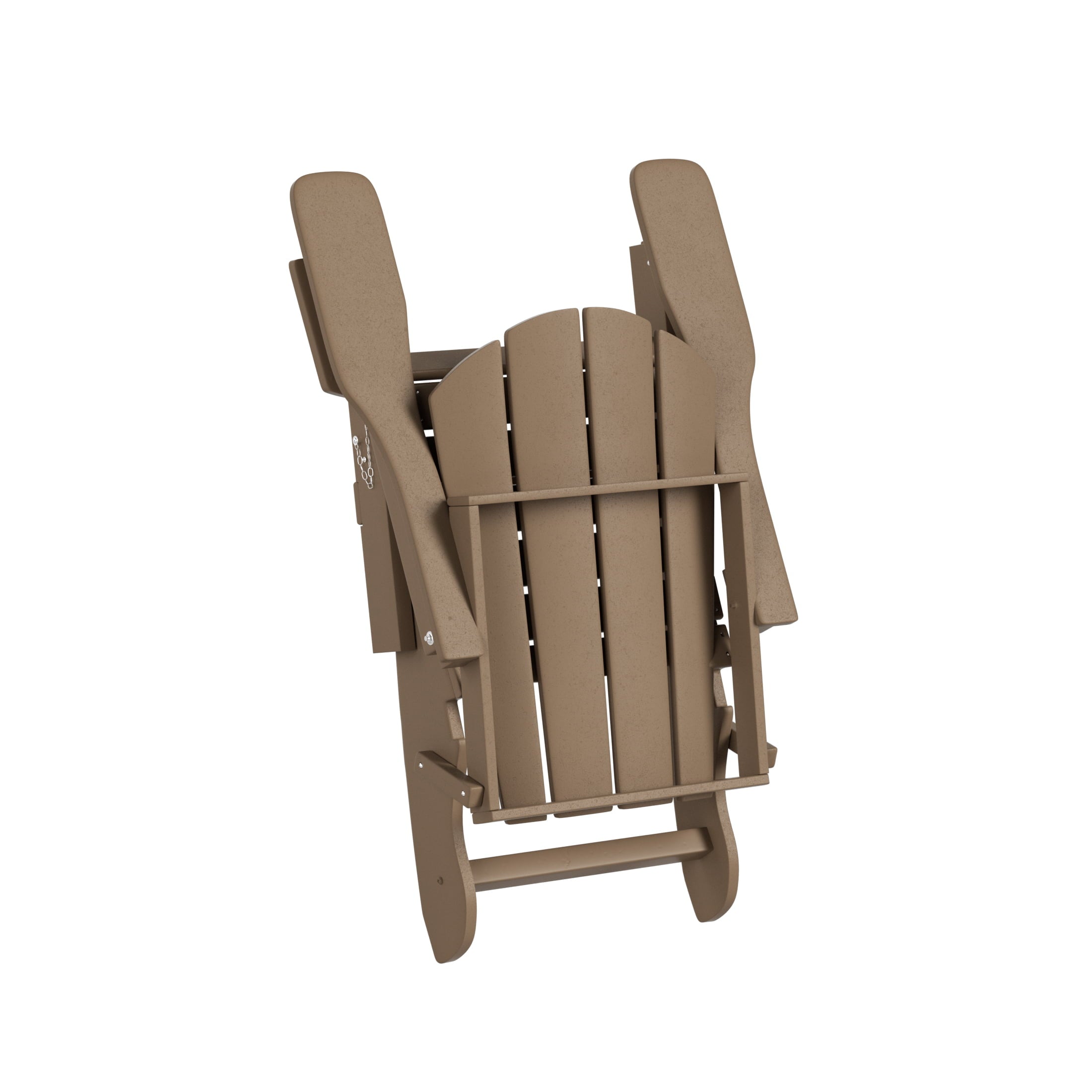 WestinTrends Outdoor Adirondack Chair, Plastic Fire Pit Chair, Weather Resistant Folding Patio Lawn Chair for Outside Deck Garden Backyard Balcony, Weather Wood