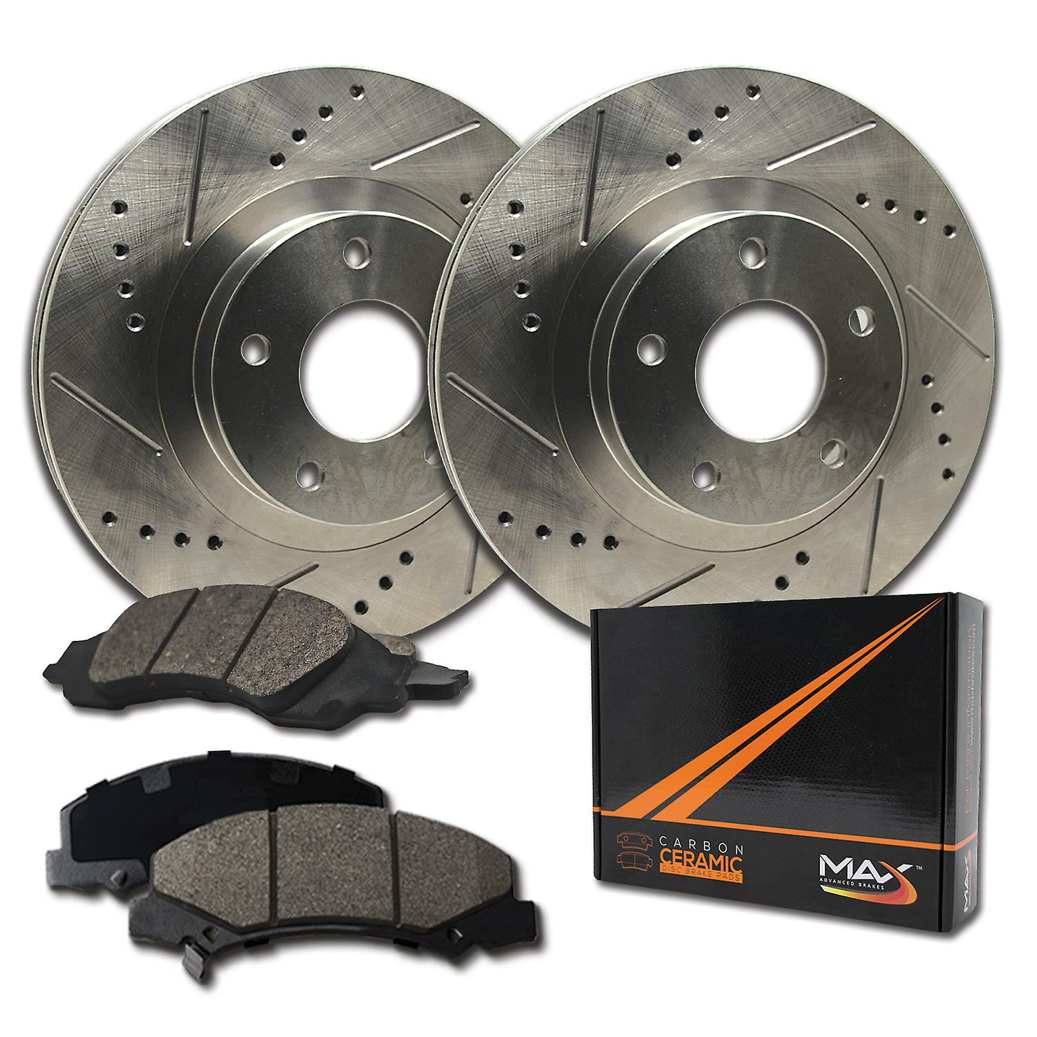 [Front] Rotors w/Ceramic Pads Premium Brakes (2012 2013 Malibu Regal Lacrosse)